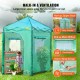 Buy Greenhouse with Door and Window 1.2 x 1.8 x 2.4m PE Greenhouse Garden Greenhouse Stable Steel Frame Green Portable Greenhouse with Zipper Door and Window for Garden Patio