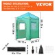 Buy Greenhouse with Door and Window 1.2 x 1.8 x 2.4m PE Greenhouse Garden Greenhouse Stable Steel Frame Green Portable Greenhouse with Zipper Door and Window for Garden Patio