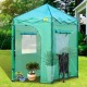 Buy Greenhouse with Door and Window 1.2 x 1.8 x 2.4m PE Greenhouse Garden Greenhouse Stable Steel Frame Green Portable Greenhouse with Zipper Door and Window for Garden Patio