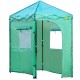 Buy Greenhouse with Door and Window 1.2 x 1.8 x 2.4m PE Greenhouse Garden Greenhouse Stable Steel Frame Green Portable Greenhouse with Zipper Door and Window for Garden Patio