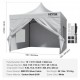 Koop Pop-up tuinhuisje tent 12x12 inch waterdichte tuinhuisje tent met verwijderbare zijwanden UV-bestendig met tas op wielen voor buiten, tuin, feest, camping, terras