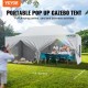 Koop Pop-up tuinhuisje tent 12x24 inch waterdichte tuinhuisje tent met verwijderbare zijwanden UV-bestendig met tas op wielen voor buiten, tuin, feest, camping, terras