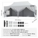 Comprar Tenda Pop Up Gazebo Tenda Gazebo à prova d'água de 12 x 24 polegadas com paredes laterais removíveis Resistente a UV com bolsa de rodas para exterior, jardim, festa, acampamento, pátio