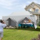 Купити Pop Up Gazebo Tent Водонепроникний намет-альтанка 12x24 дюймів зі знімними бічними стінками, стійкий до ультрафіолетового випромінювання, з сумкою на колесах для надвір, саду, вечірки, кемпінгу, патіо