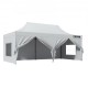 Kaufen Sie Pop-Up-Pavillon-Zelt, 30,5 x 61 cm, wasserdichtes Pavillon-Zelt mit abnehmbaren Seitenwänden, UV-beständig, mit Tasche auf Rollen für Outdoor, Garten, Party, Camping, Terrasse