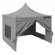 Buy Pop Up Gazebo Tent 120x120 Inch Waterproof Gazebo Tent with Removable Sidewalls UV Resistant with Wheeled Bag for Outdoor, Garden, Party, Camping, Grey