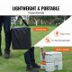 Comprar Inodoro Portátil con Cisterna para Camping con Depósito de Residuos de 20 L y Depósito de Agua de 12 L, Inodoro de Viaje con Indicador de Nivel para Autocaravana, Caravana, Adultos y Niños