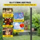 Buy String Light Poles 4 Pieces Total Length 322 cm Steel String Light Pole Outdoor Lighting Stand Easy Installation Decoration Flag for Lawn Patio Garden Party