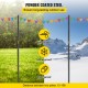 Buy String Light Poles 4 Pieces Total Length 322 cm Steel String Light Pole Outdoor Lighting Stand Easy Installation Decoration Flag for Lawn Patio Garden Party