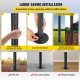 Buy String Light Poles 4 Pieces Total Length 322 cm Steel String Light Pole Outdoor Lighting Stand Easy Installation Decoration Flag for Lawn Patio Garden Party