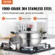 Buy 28cm Stainless Steel Steamer Pot with 2.8L Pot and Steamer Basket Food Steamer with Glass Lid 1 Tier with 1 Pair of Insulated Gloves for Steaming in Kitchen