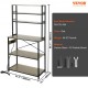 Buy 6 Tier Kitchen Bakers Rack Utility Storage Shelving 80 x 40 x 168 cm Microwave Oven Stand Shelf 120kg Capacity with Power Socket