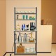 Buy 6 Tier Kitchen Bakers Rack Utility Storage Shelving 80 x 40 x 168 cm Microwave Oven Stand Shelf 120kg Capacity with Power Socket