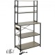 Buy 6 Tier Kitchen Bakers Rack Utility Storage Shelving 80 x 40 x 168 cm Microwave Oven Stand Shelf 120kg Capacity with Power Socket