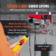 Buy Electric Cable Hoist 250kg Capacity 510W Hoist Lifting Height 12m Single Cable Pure Copper Motor for Garages Warehouses Plants