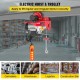 Buy Electric Hoist with Trolley, Rated Load: 1 T, 1,300 W Electric Hoist, Standard Operating Height: 3 m, Steel Lever Hoist, for Factories, Warehouses and Construction