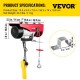 Buy Electric Winch 550lbs Lift Electric Hoist Input Power 500W Cordless Recovery Electric Winch