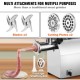 Buy Meat Grinder 1100W Multifunctional Electric Chopper 360kg/h with 2 Blades 2 Grinding Plates Stainless Steel Sausage Pusher for Quickly Chopping Meat Onion Garlic Herbs