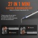 Buy Mini Cordless Screwdriver with 24 Fire Rechargeable Electric Screwdriver Bits Max Torque 0.3Nm Electric Hand 3Nm Speed 170rpm for PC Glasses Repair