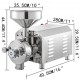 Kaufen Sie Elektrische Maismühle, kommerzielle Getreidemahlmaschine, 2,2 kW, elektrische Getreidemühle, Pulvermahlmaschine, Stahlpulvermaschine