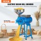 Buy in 1 Electric Corn Mill Dry and Wet Cereal Mill Commercial Grain Mill Flour Mill with 1 Steel Grinding Wheel and 1 Grinding Wheel