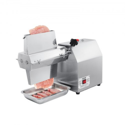 VEVOR Ablandador de Carne Comercial de Acero Inoxidable 304 con Pinza para Carne, Cepillo de Limpieza y Bandeja, Máquina Ablandadora de Carne Eléctrica de 750W para Carne de Res, Pollo, Cerdo, Pescado