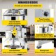 Buy Food Mixer 10Qt Stand Mixer 450W Food Processor Stand Mixer 56kg Speeds Multifunctional Automatic Food Processor Stand Mixer