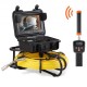 Buy Inspection Camera Drain Endoscope Camera 9" Screen with IP68 Waterproof 4500mAh Battery 12 Adjustable LEDs 91.5m Cable Card