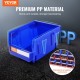 Comprar Contenedor de Pernos 24 Cajas de Almacenamiento Apilables para Taller 137 x 105 x 78 mm Combinación Azul/Roja Contenedor de Herramientas para Armario, Cocina, Oficina, Despensa, Estante, Pared