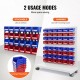 Buy Bolt Container 24 Stackable Workshop Storage Boxes 137 x 105 x 78 mm Blue/Red Combination Tool Container for Cabinet, Kitchen, Office, Pantry, Shelf, Wall