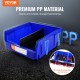 Koop Bolt Container 6 stapelbare werkplaatsopbergdozen 276 x 279 x 128 mm blauw/rood combinatie gereedschapscontainer voor kast, keuken, kantoor, voorraadkast, plank, muur