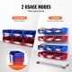 Buy Bolt Container 6 Stackable Workshop Storage Boxes 276 x 279 x 128 mm Blue/Red Combination Tool Container for Cabinet, Kitchen, Office, Pantry, Shelf, Wall