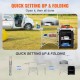 Buy Camping Kitchen Table, Outdoor Folding Table with Carry Bag, Aluminum Cooking Station, 1 Cabinet and Detachable Windshield