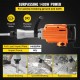 Buy Demolition Hammer 2200W Professional Electric Hammer, 50 J Demolition Hammer, 2000 BPM with Flat Chisel, Pointed Chisel and Complete Accessories 2 Handles for Concrete and Masonry