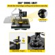 Buy Heat Press 34.29-43.18cm Heat Press Machine Aluminum Iron and Plastic Black and Red Heat Press Machine for