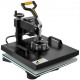 Buy Heat Press 34.29-43.18cm Heat Press Machine Aluminum Iron and Plastic Black and Red Heat Press Machine for