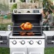 Buy Electric Rotisserie Kit 12kg Load Rotisserie with 9W Motor 4rpm Speed Stainless Steel Outdoor Automatic Rotisserie Kit Auto Rotation Rotisserie Kit for Chicken Duck Turkey