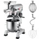 Kaufen Sie Kommerzieller Lebensmittelmixer, 304 Edelstahl und Kohlenstoffstahl, kommerzieller Standmixer, 20 Qt, elektrischer Mixer zum Mischen von Sahne, Gemüse, Füllungen, Teig und Mahlen von Fleisch, 265 lbs/h