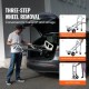 Koop Aluminium opvouwbare steekwagen 2 in 1 steekwagen Mobiele handlingwagen Belasting 454kg Steekwagen Omvormbaar tot platformwagen PU-rubberen wielen