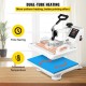 Buy in 1 Heat Press 12 x 15 inch (29 x 38cm) White Heat Press Machine for Shoes Hats Sublimation Machine