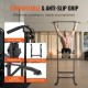 Comprar Silla Romana, Barra de Dominadas de Pie Ajustable en Altura de 10 Niveles 150 Kg Equipo de Entrenamiento de Fuerza Multifunción con 4 Cubiertas de Pies de Succión, Estación de Inmersiones Fitnes