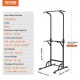 Comprar Silla Romana, Barra de Dominadas de Pie Ajustable en Altura de 10 Niveles 150 Kg Equipo de Entrenamiento de Fuerza Multifunción con 4 Cubiertas de Pies de Succión, Estación de Inmersiones Fitnes