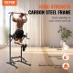 Comprar Silla Romana, Barra de Dominadas de Pie Ajustable en Altura de 10 Niveles 200 Kg, Equipo de Entrenamiento de Fuerza Multifunción con Respaldo y Coderas, Estación de Inmersión Fitness, Gimnasio