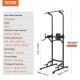 Comprar Silla Romana, Barra de Dominadas de Pie Ajustable en Altura de 10 Niveles 200 Kg, Equipo de Entrenamiento de Fuerza Multifunción con Respaldo y Coderas, Estación de Inmersión Fitness, Gimnasio