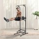 Comprar Silla Romana, Barra de Dominadas de Pie Ajustable en Altura de 10 Niveles 200 Kg, Equipo de Entrenamiento de Fuerza Multifunción con Respaldo y Coderas, Estación de Inmersión Fitness, Gimnasio