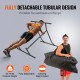 Comprar Barra de dominadas de pie, estación de inmersión de altura ajustable de 2 niveles, carga 100 kg, equipo de entrenamiento de fuerza multifunción, torre de potencia para fitness, culturismo, negro