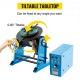 Buy Welding Turntable, 80W 30kg/15kg Welding Positioner Chuck, 1-15r/min Tilt Angle 0-90° Welding Turntable for Workpiece Clamping