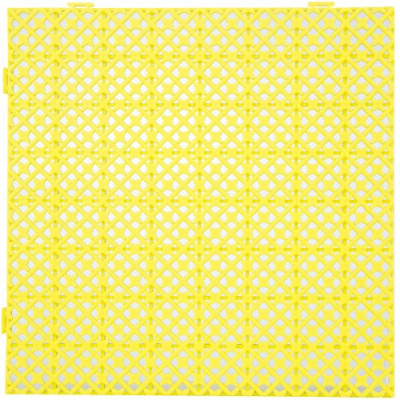 VEVOR Baldosas de garaje para enclavamiento 11,8x11,8x0,5 pulgadas 25 piezas Amarillo