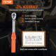 Buy 1/4" Torque Wrench Mechanical Torque Wrench 2.3-23 Nm Accuracy ±3% Adjustable Ratchet Wrench 72 Teeth Counterforce with Adapters and 127 mm Extension Car Motorcycle Maintenance Kit