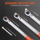 Buy Torque Wrench 3/8" Mechanical Torque Wrench 14-110 Nm Accuracy ±3% Adjustable Ratchet Wrench 72 Teeth Counterforce with 2 Adapters and 152.4 mm Extension Car Maintenance Kit